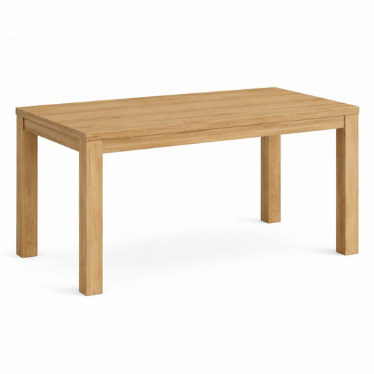Table à manger rectangulaire en chêne massif naturel 140 x 90 x 75 cm